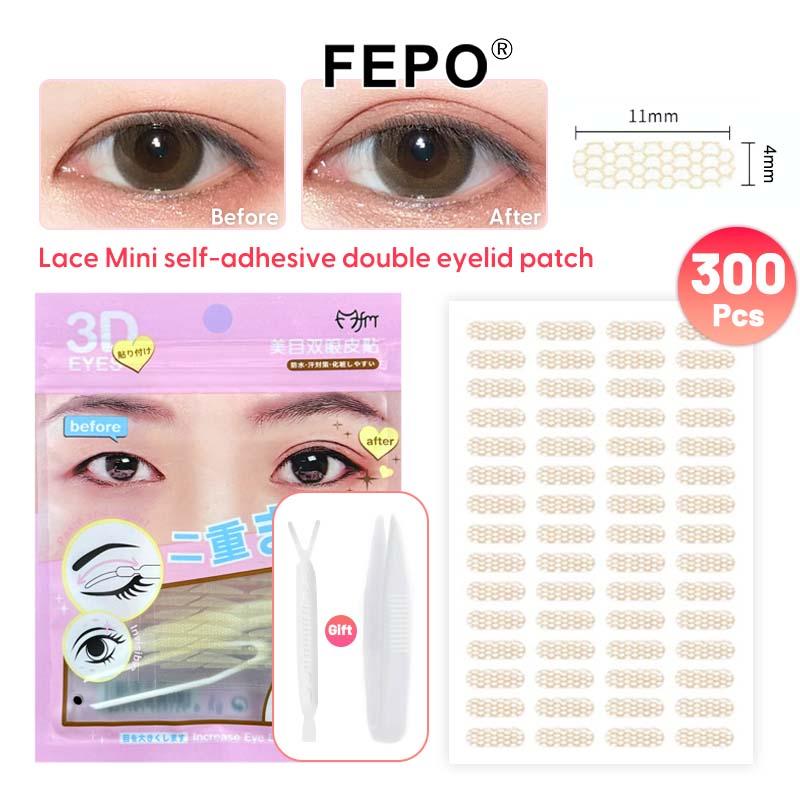 Băng Dính Keo Dán Mí Mắt, Thoáng Khí, Vô Hình, Dải Mí Mắt Hai Mí Tự Nhiên, Thiết Kế Bionic, 300 Cái / 1 Gói