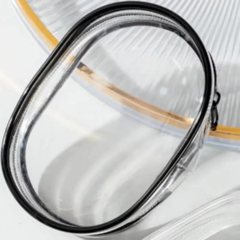 Product Introduction of Data cable charger earphone transparent storage small round bag 3