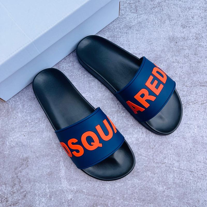 Dép DSQ màu navy 2024,Dép lê thời trang cao cấp vừa size 5 Slipper DéP 1