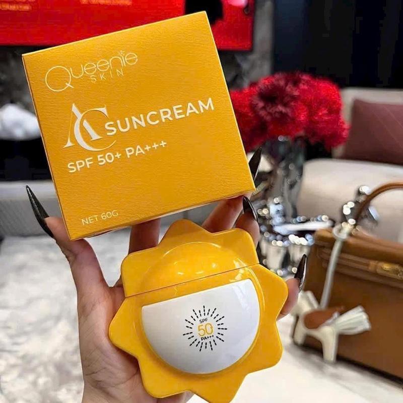 KEM CHỐNG NẮNG PHỔ QUANG A&C QUEENIE SKIN 60GR MẪU MỚI