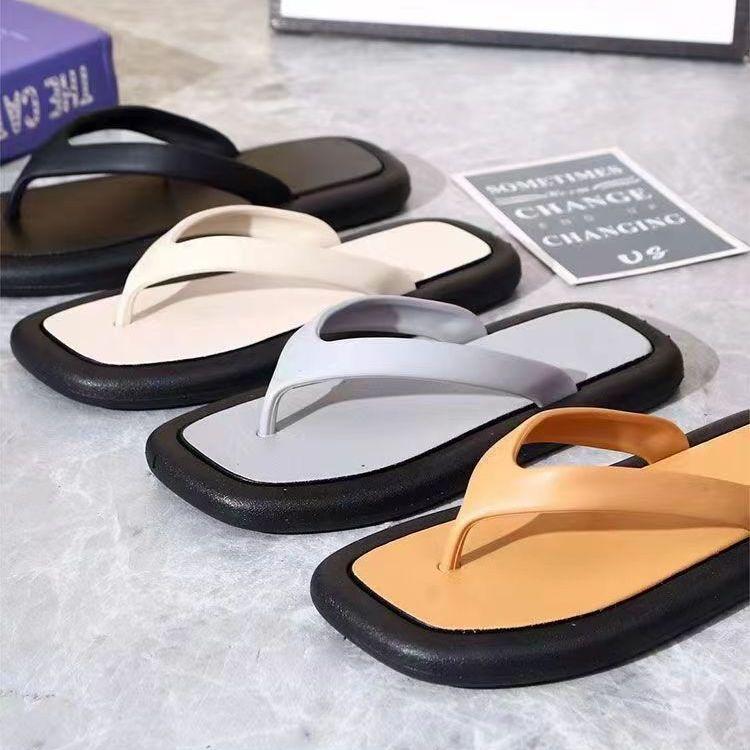Product Introduction of โปรร้านใหม่ 29 บาททั้งร้าน พร้อมส่ง W50 รองเท้าแตะหูคีบ  สวย เก๋ น่ารัก สไตส์มินิมอล กันลื่น ยืดหยุ่น ใส่สบายเท้า ไม่หนักเท้า สีดำ สีเทา สีนํ้าตาล 22