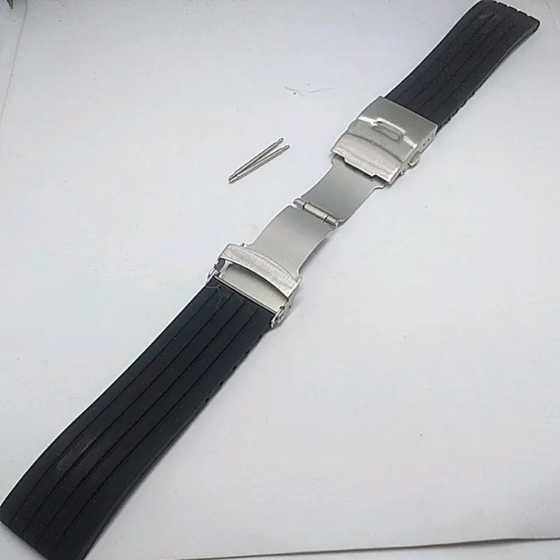TALI STRAP JAM EXPEDITION KARET UKURAN 22 24MM RUBBER SILICONE STRAP EXPEDITION FREE PEN 3