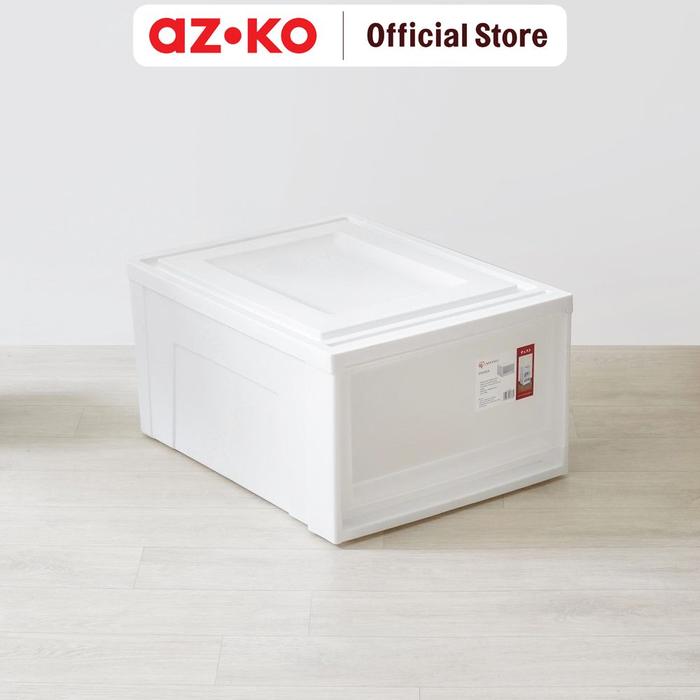 Gambar IRIS 45X35X29.5 CM LACI PENYIMPANAN - PUTIH FROSTED dari AZKO ID Kota Administrasi Jakarta Pusat Tokopedia
