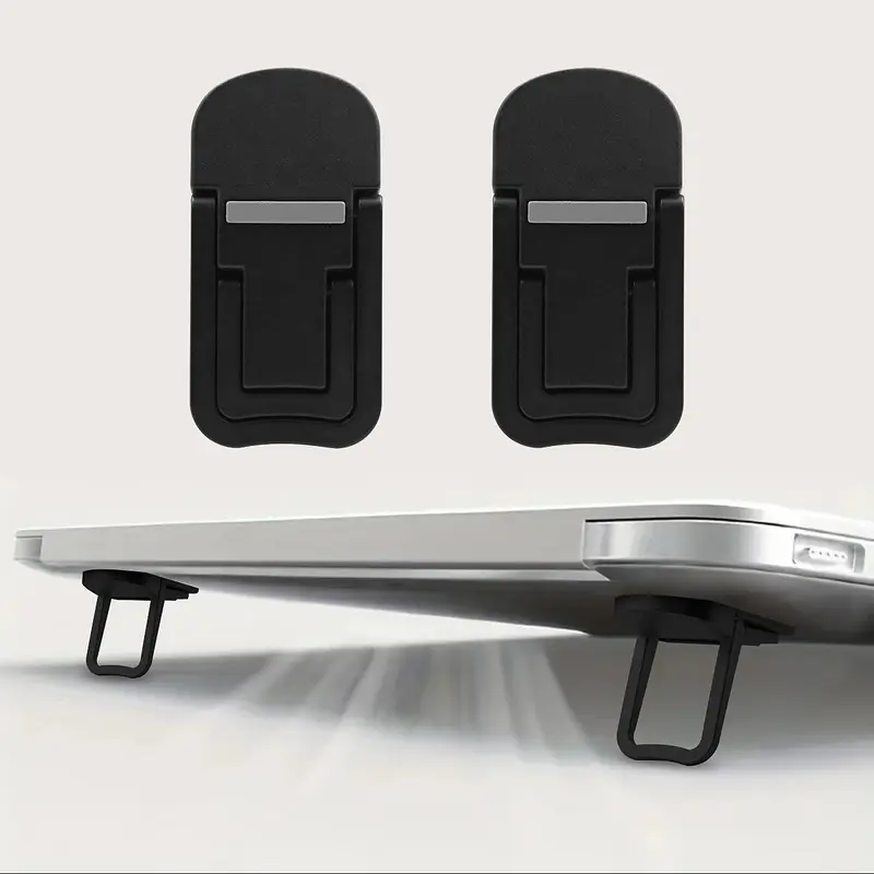 Ergonomic Space-Saving Mini Laptop Stand, Adjustable Laptop Stand, Foldable Mini Laptop Stand, Durable ABS Compact Design Laptop Stand for Desk, Table 0