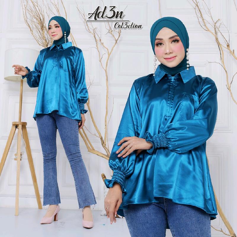 Kemeja Wanita Casual dan Formal Satin Silk Premium Standar Nyaman 2
