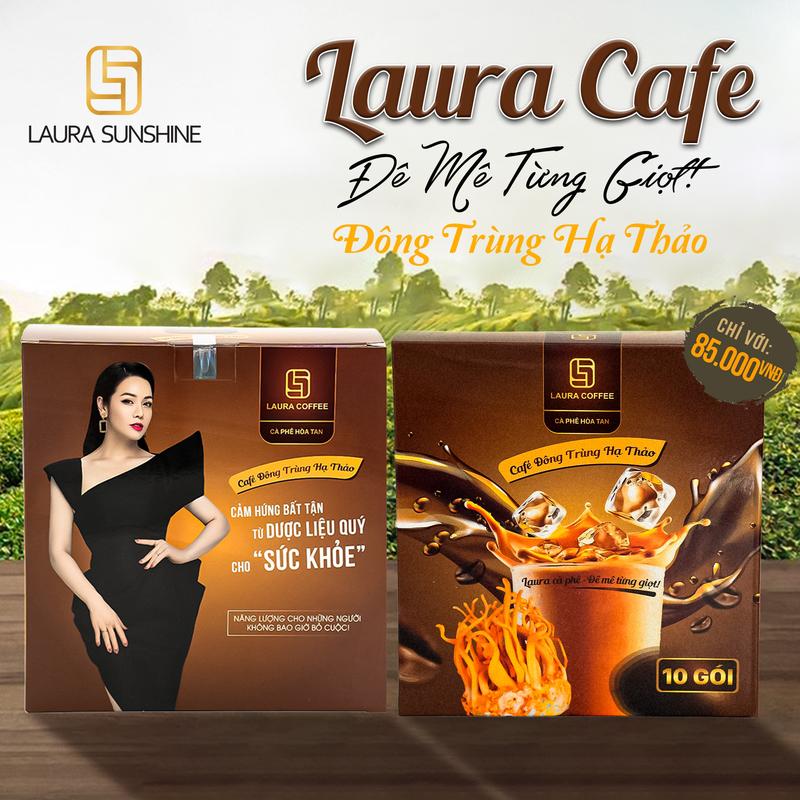 [QUÀ TẶNG ] Combo 4 Hộp Cà Phê Đông Trùng Hạ Thảo + Nấm Linh Chi Laura Coffee - Nhât Kim Anh 4
