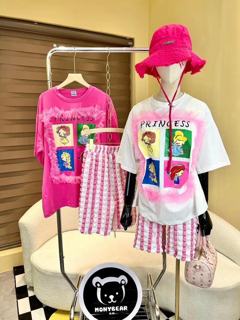 Product Introduction of Set bộ nữ dễ thương áo cotton tay ngắn quần xốp Hàng chuẩn loại 1 0