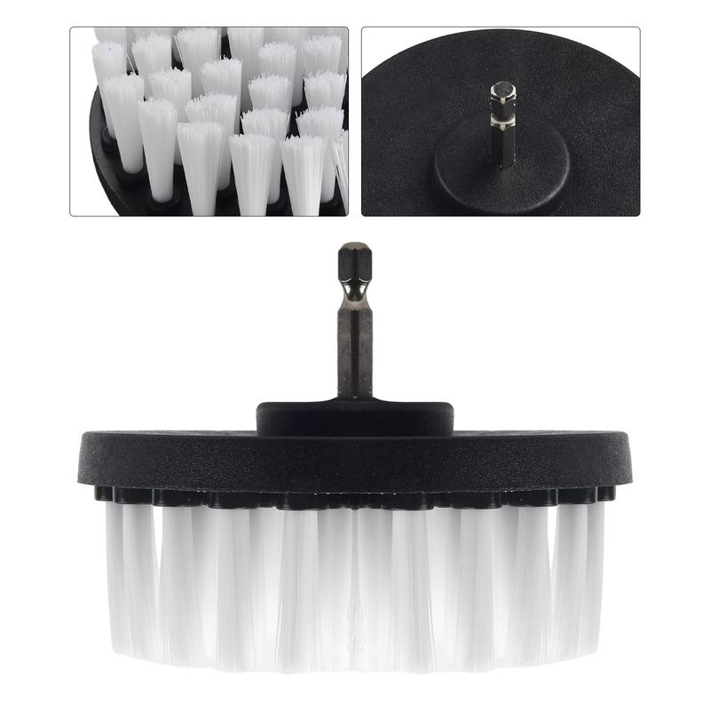 4in Electric Drill Brush For Carpet Tile Leather Upholstery Cleaning Attachment 4