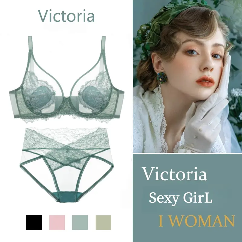 Best Seller] Rosa Fashion French Lace Lingerie Set  Sexy Bra with Steel  Underwire, Body Shaping & Anti-Sagging Support, Comes with Matching Panties   Fits Small to Large Busts, Soft Lightweight Fabric,