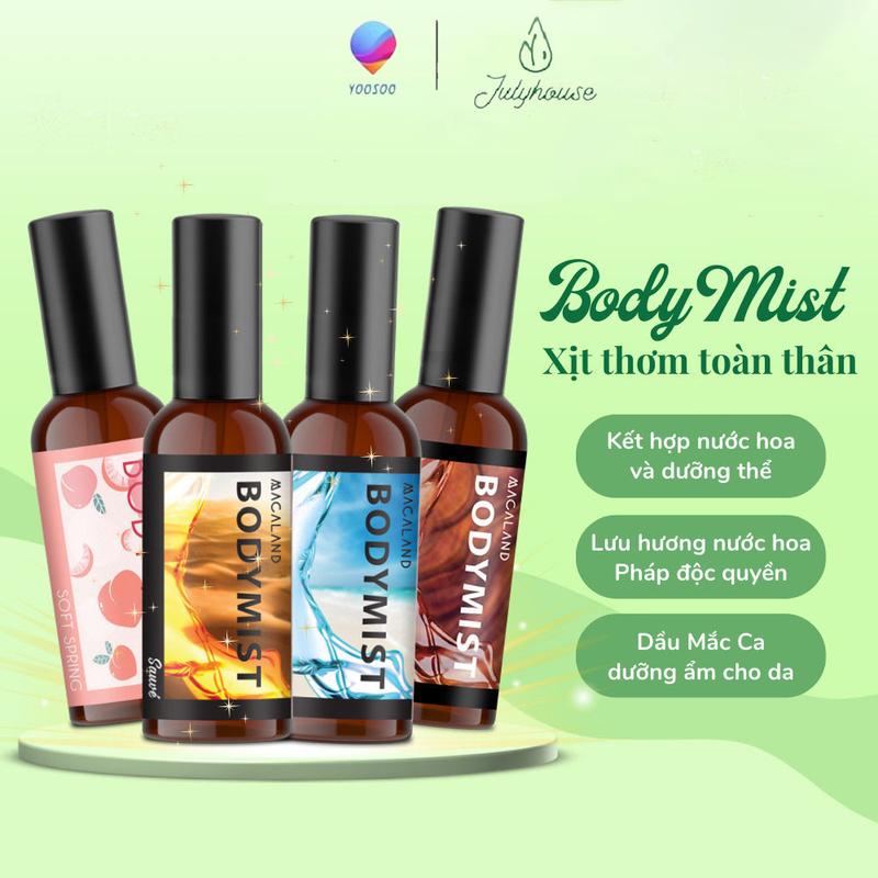 Xịt thơm toàn thân Body Mist MACALAND 35ml 100ml hương nước hoa Pháp dưỡng ẩm da - YOOSOO MALL Cosmetic Nữ Women Perfume