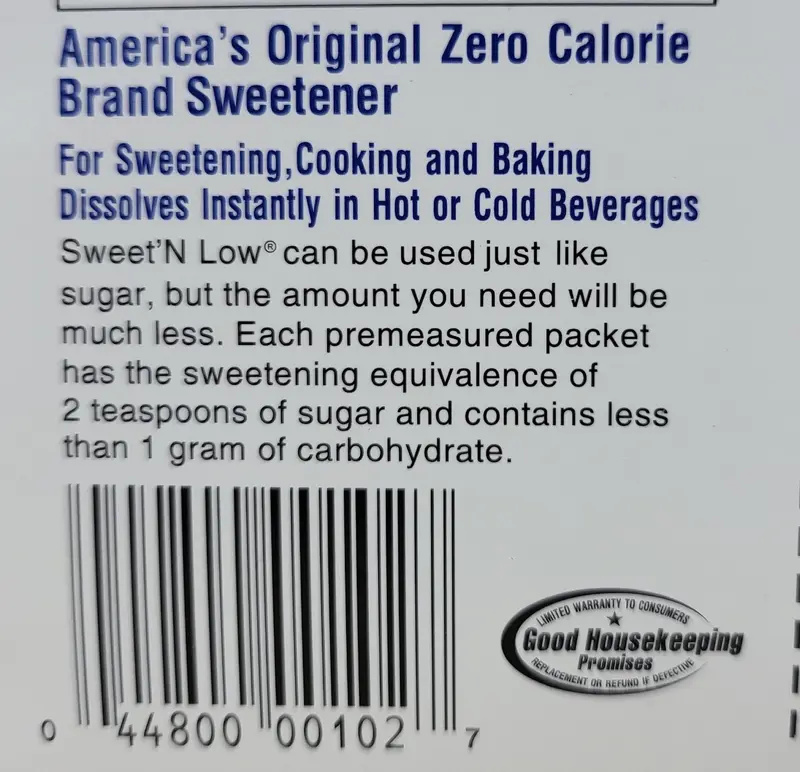 (HỘP LỚN 100 gói) ĐƯỜNG ĂN KIÊNG MỸ BÁO HỒNG SWEET’N LOW Zero Calorie Sweetener 3