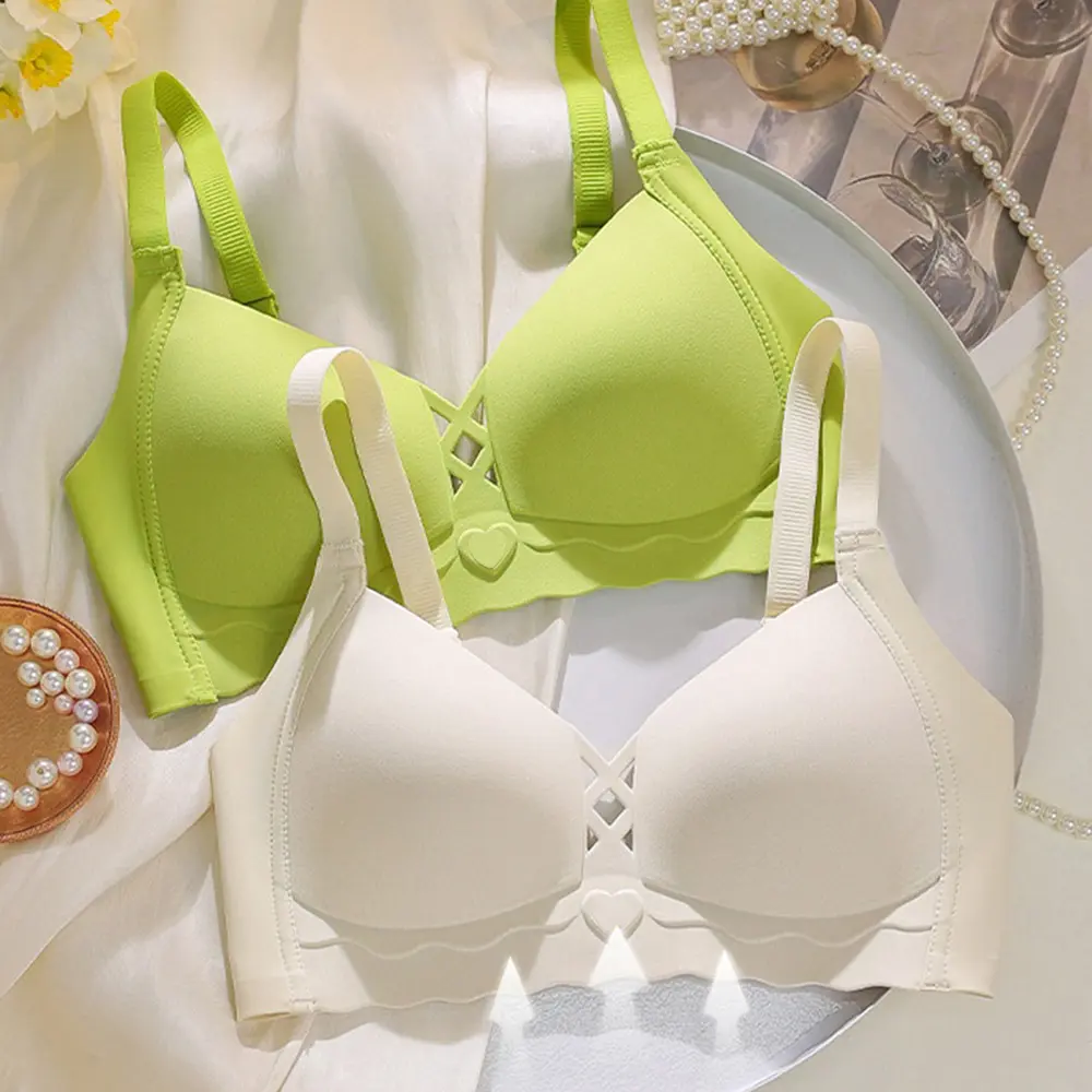 Đồ Lót Nữ, Ngực Lớn Cho Thấy Ngực Nhỏ Dễ Thương Và Gợi Cảm, Áo Ngực Siêu Mỏng Không Đường May, Giảm Ngực, Thích Hợp Cho Mùa Hè, Trang Phục Nữ, Thoải Mái, Phong Cách Cơ Bản, Tối Giản, Thường Ngày