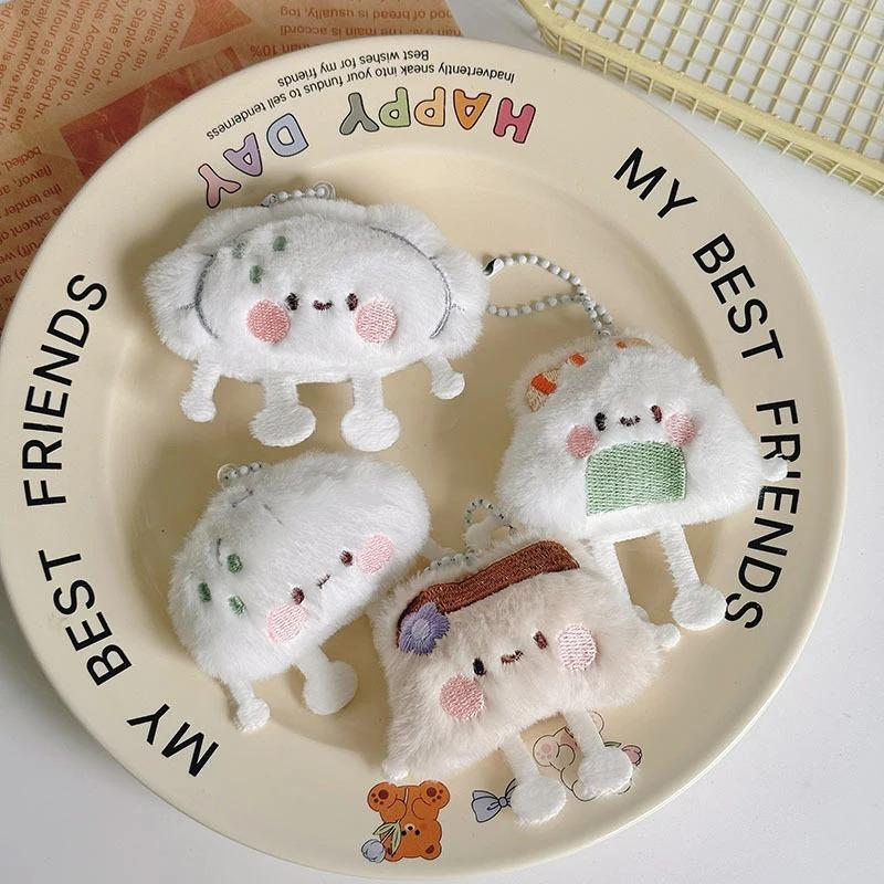 Dây Chuyền Chìa Khóa Bánh Bao Nhân Tạo Nhồi Bông Thiết Kế Hoạt Hình, Búp Bê Sushi Búi Tóc Mềm Mại Sáng Tạo, Đồ Trang Trí Mặt Dây Chuyền, Thích Hợp Cho Ba Lô Học Sinh, Quà Tặng Bạn Bè 6