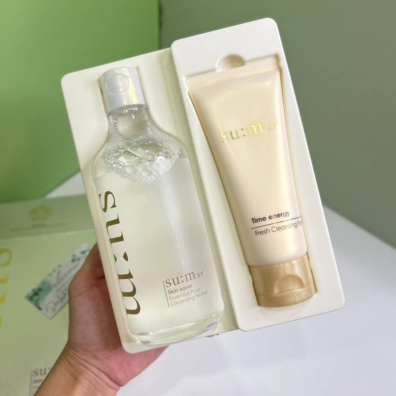 COMBO Tẩy trang SUM 37 400ml Kèm sữa rửa mặt Nước Tẩy Trang