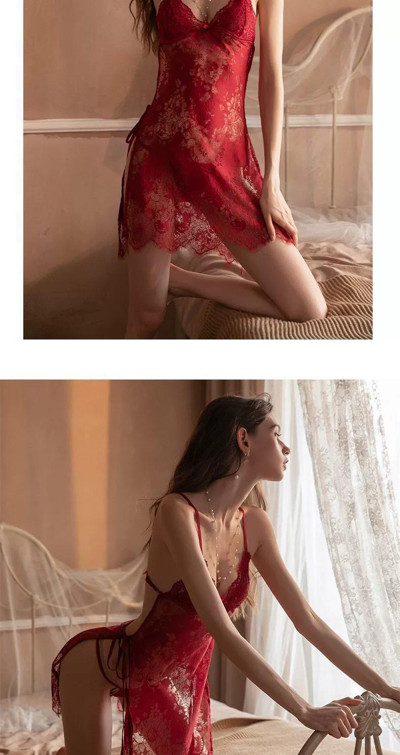 Product Introduction of Váy Ngủ, Váy Nữ Quyến Rũ, Nhập Vai, Nhập Vai Chiến Đấu Gắt Gẽ, Phía Sau Lưng Lưới Ren, Hoạt Động Cửa Hàng Mới 11