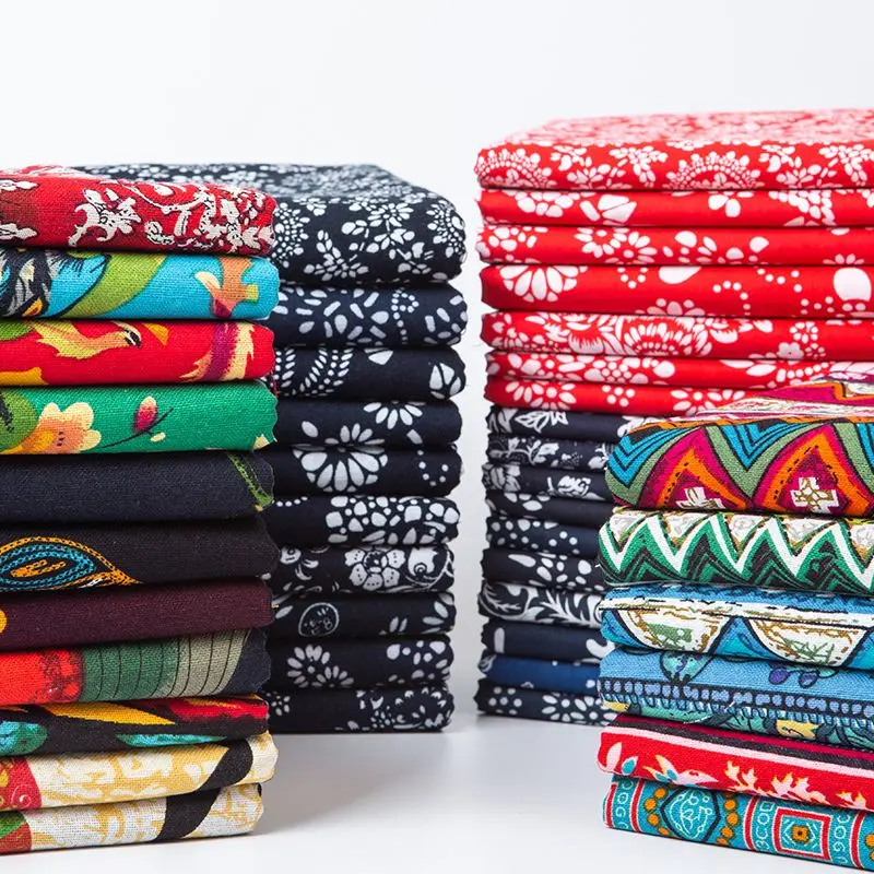 Wuzhen - vải in Xanh Biển , thủ công, cotton nguyên chất, batik, Xanh Biển , hoa, Xanh Biển và vải trắng, phong cách dân tộc Trung Quốc, khăn trải bàn và rèm