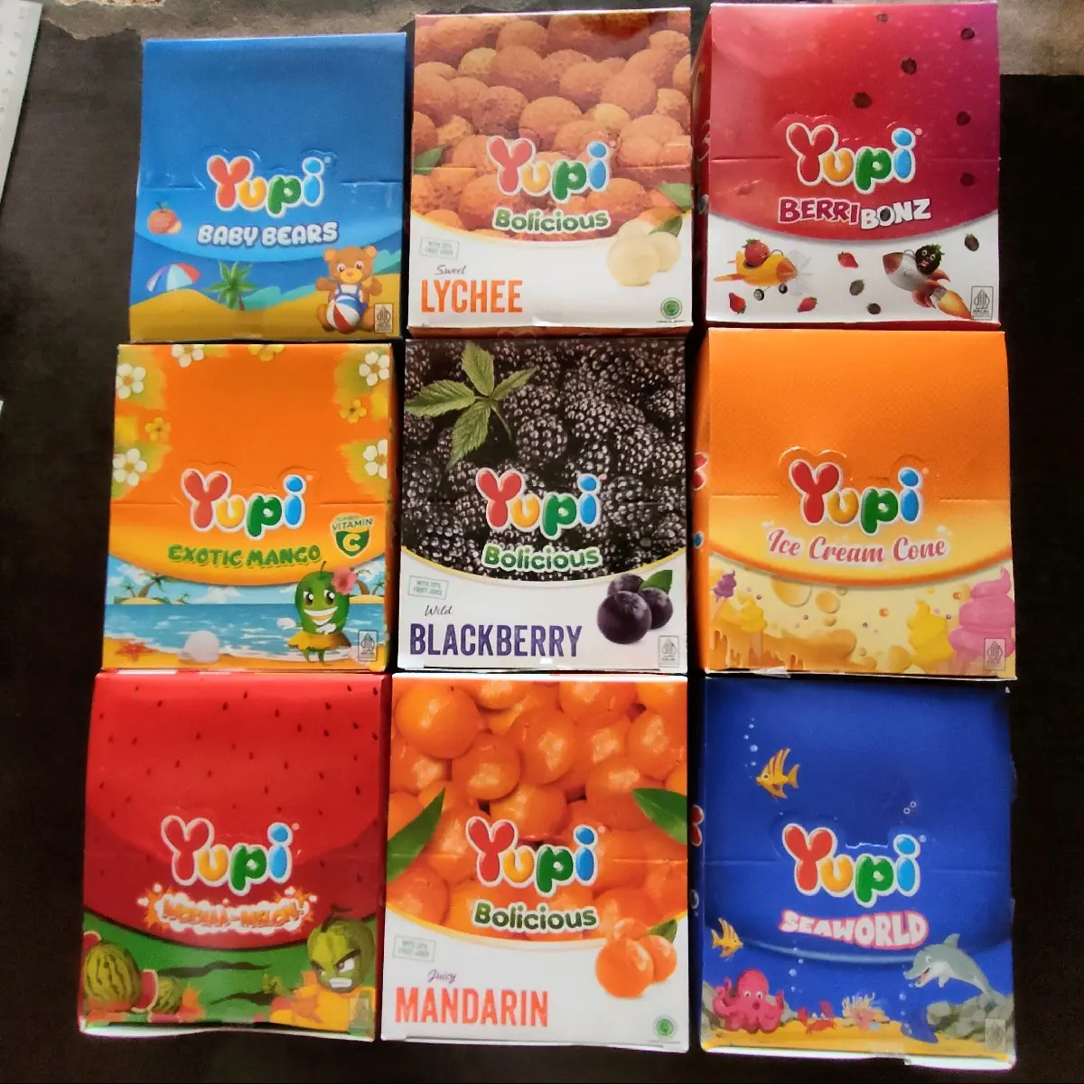 Yupi permen All varian isi 24 pcs Yupi permen All varian isi 24 pcs