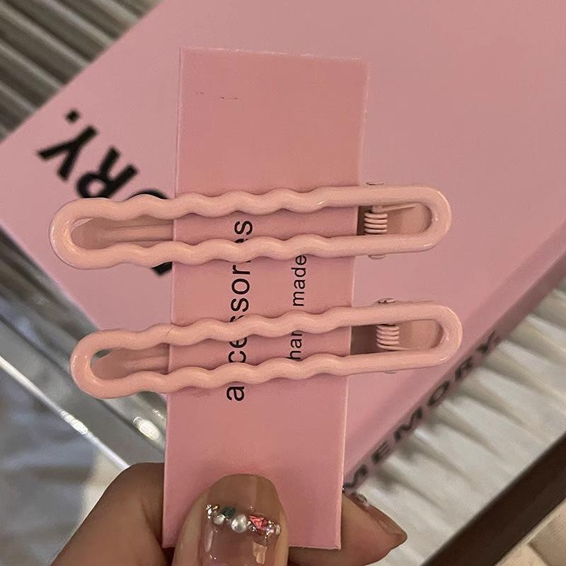 Product Introduction of Kẹp Tóc Kim Loại, Màu Pastel Dễ Thương, Kẹp Tóc Mái, Phụ Kiện Tóc, Kẹp Một Đường 14