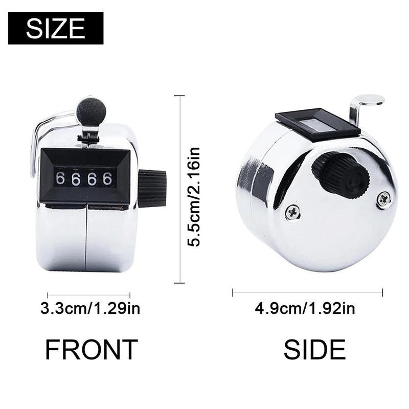 Mini Exercise Counter 4 Digit Number Manual Held Tally Counter  School Exercise Manual Counting Device 8