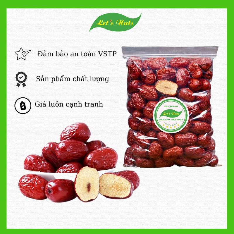 Táo đỏ Tân Cương sấy khô Let's Nuts túi 1kg 1