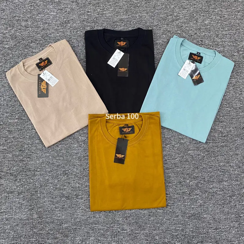 Paket 4 pcs 100 Rb Kaos Oversize Pria Wanita | Kaos Distro PDL Creative Original Ukuran M - L- XL -XXL Baju Katun Lembut Nyaman Semi Polos Unisex 4