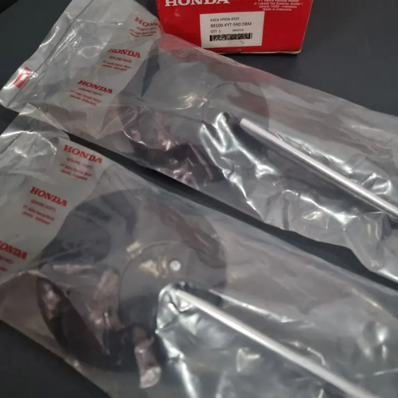 Kaca Spion Kanan Kiri 2PC Scoopy Esp Hitam Bulat KYT Original Asli Honda 2