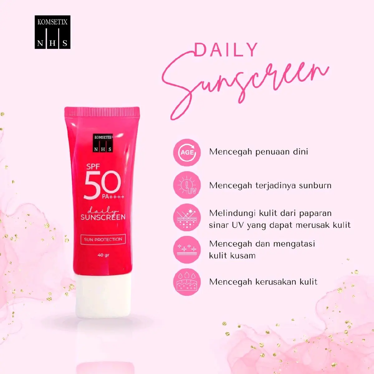 SUNSCREEN KOMSETIX NHS spf50++