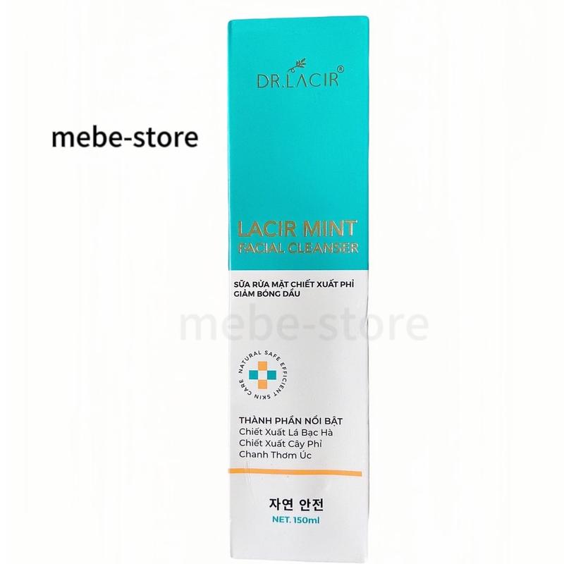 Sữa Rửa Mặt Bạc Hà Drlacir Dr.Lacir 150ml Kiềm Dầu Sạch Da Skincare Gel Rửa Mặt