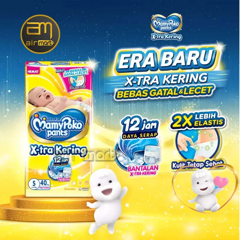[Promo] Pampers 1 Ball Murah Promo Popok Bayi Baru Lahir Mamypoko Baby Happy Makuku Tipe Celana JAWA TIMUR diaper Cewek Cowok Balita 3