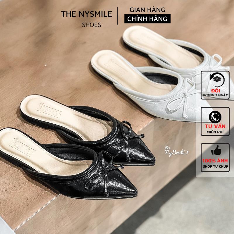 Dép sục mũi nhọn nơ dễ thương sục đi chơi dép đi làm - THENYSMILE - FULE