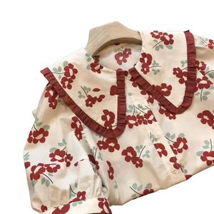 เสื้อเบลาส์คอปกปีเตอร์แพน ผ้าชีฟอง หวานและอินเทรนด์ ดีไซน์สวย สำหรับผู้หญิง เกรดสูง แฟชั่น เหมาะสำหรับฤดูใบไม้ผลิ/ฤดูร้อน มาใหม่ในปี 2023 สไตล์เฉพาะ Lady Clothing Women