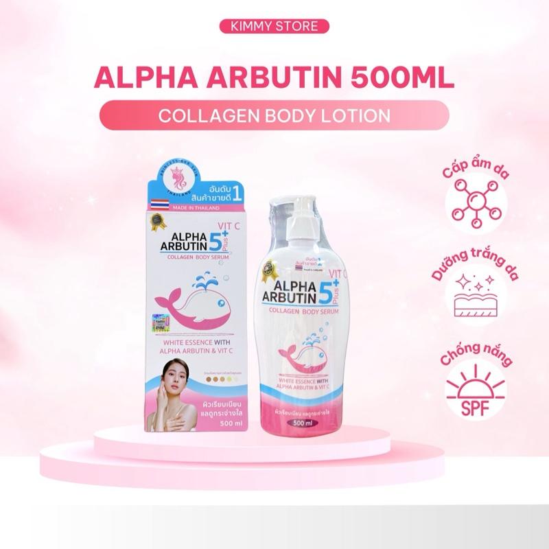 Lẻ chai sữa dưỡng thể alpha arbutin 5 plus vitC Thái lan 500ml