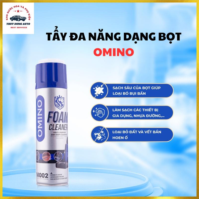 Bình Xịt Bọt Đa Năng Vệ Sinh Nội Thất OMINO 650ml Chính Hãng - Vệ Sinh Ghế Da Taplo Ô Tô Nội Thất Gia Đình