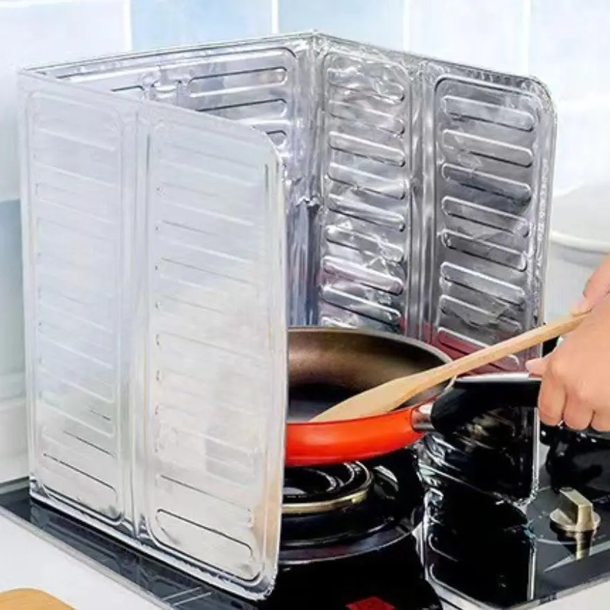 Tấm chắn dầu mỡ bạc , tấm bạc chắn dầu mỡ khi làm bếp