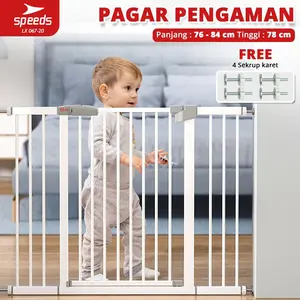 Speeds Pagar Tangga Bayi Penghalang Pintu Bayi Untuk Bermain 067-20