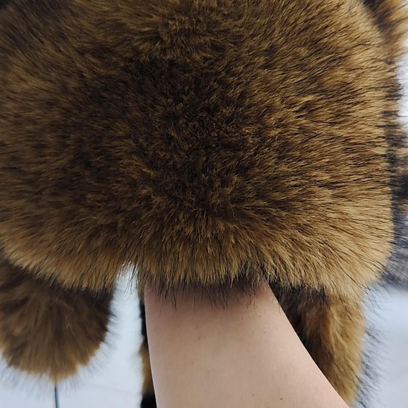 Mũ trùm tai, Coati, Mô phỏng gấu mèo, Vương triều Overlord Tail Mỹ, Lei Feng, Thích hợp cho trẻ em, Nam và Nữ, Ấm áp mùa đông dành cho cha mẹ và con cái, Mũ dành cho người lớn 7