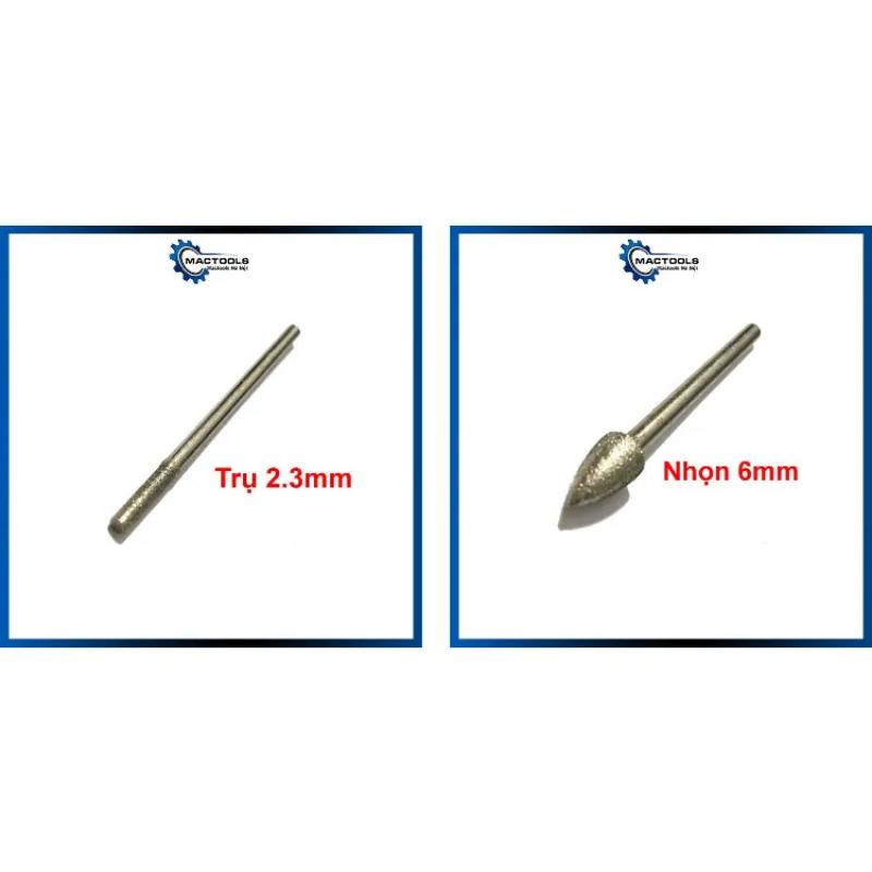 Product Introduction of [DD-necessary]  Mũi cắt, mũi mài kim cương mini trục 3mm chân 2.3mm dùng lắp máy khoan cầm tay đa năng nhiều kích thước 36