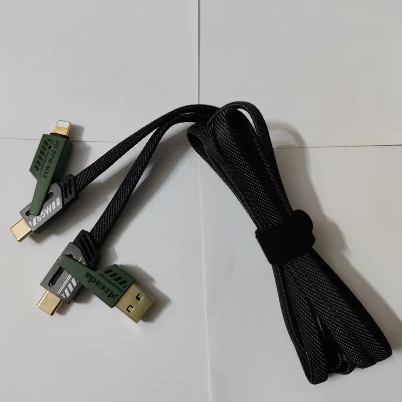4 in 1 PD 65W Fast Charging Data Cable, Multifunctional Charging Cable Compatible with iPhone & Android, Universal Mobile Phone Accessories 3