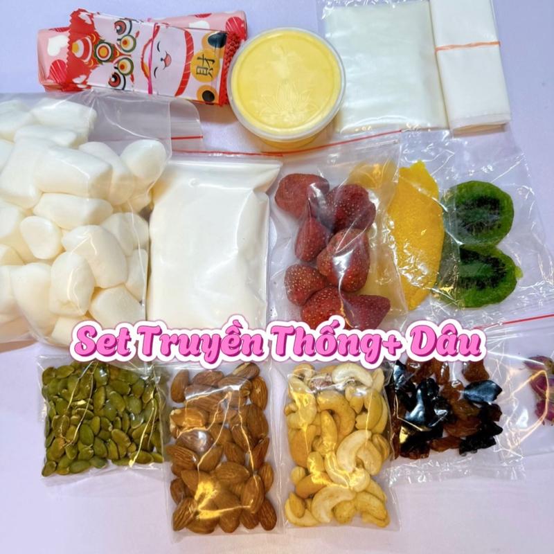 Set NL làm kẹo nougat 500g 50-60c đã bao gồm giấy nến và Bơ