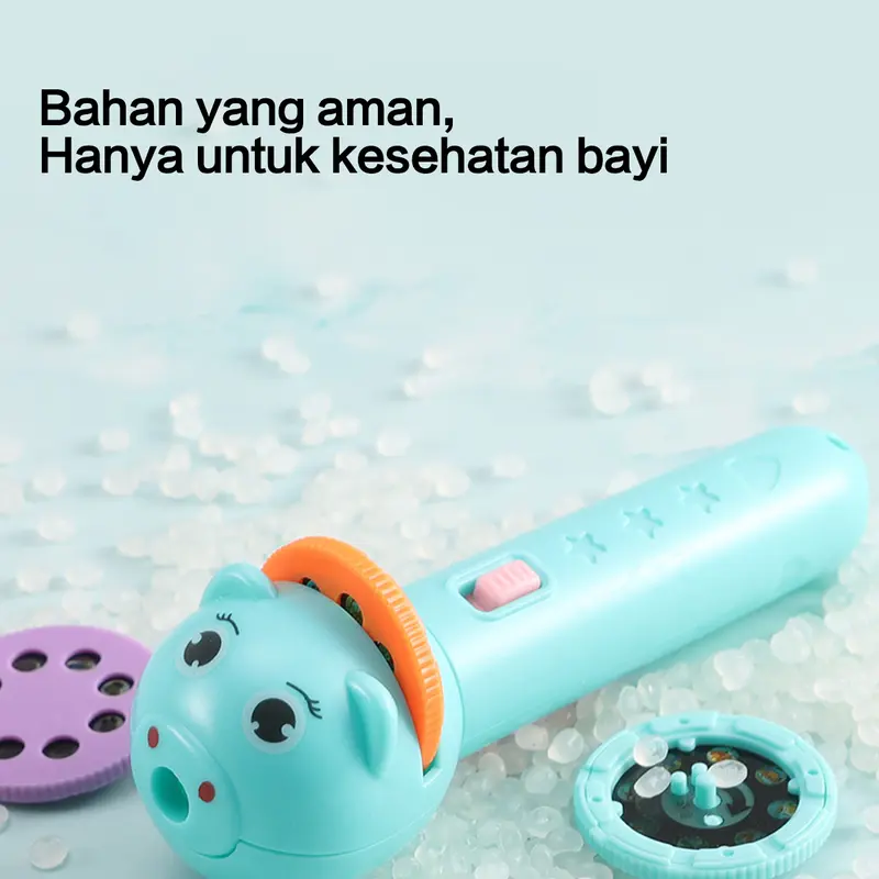 Mainan Anak Senter Proyektor 3 Piringan / Fun Flashlight / Mainan Proyektor Gambar / Mainan Edukasi 4
