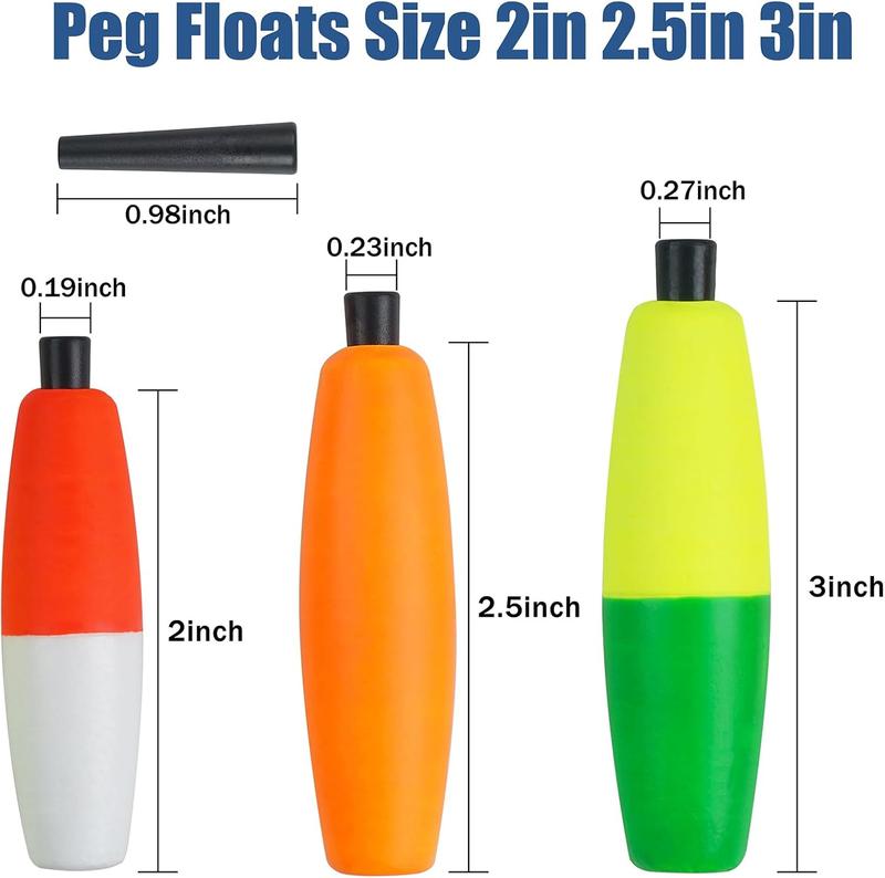 Peg Floats Catfish Rig Floats Fishing Floats for Catfish Crappie Foam