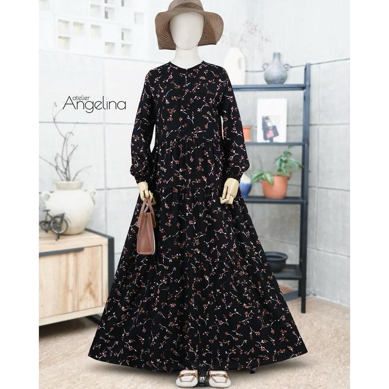BELLA DRESS - PARIS VISCOSE (XS, S, M, L) 6