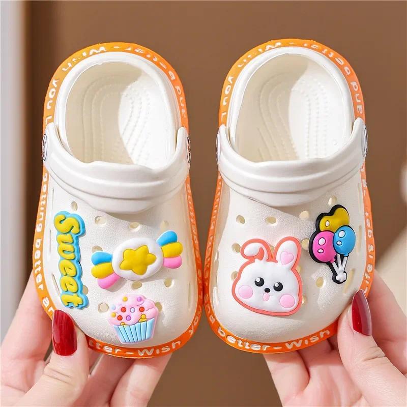 Product Introduction of Garden Clogs Shoes Boys Girls Beach Sandal Kids Lightweight Breathable Cute Cartoon Slip on Mules Baby Slipper 13