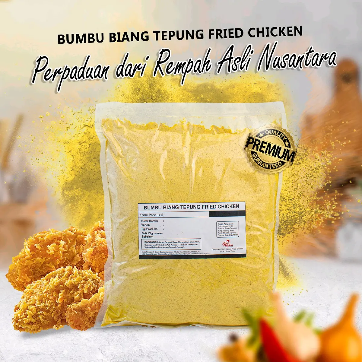 Bumbu Biang 1 kg tepung premix fried chicken krispi Terigu Bubuk