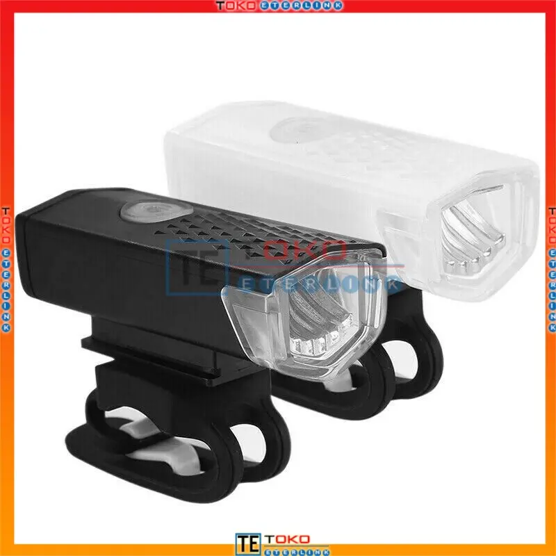 Lampu Depan Sepeda CREE LED 300LM Anti Air Dapat Diisi Ulang Dengan USB Outdoor 1