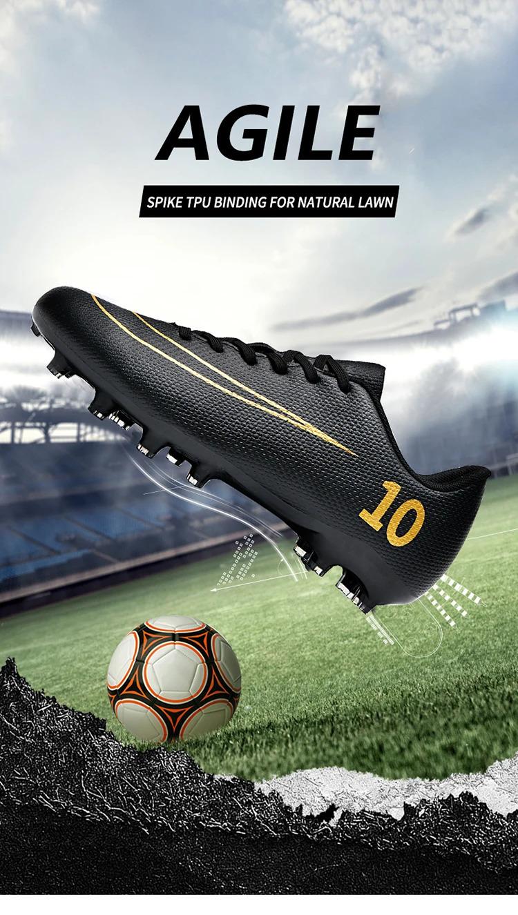 Product Introduction of Professional Men Football Shoes TF/FG Professional Boy Football Field Boots Society Cleats Soccer Shoes Fast Non Slip Sneaker 1