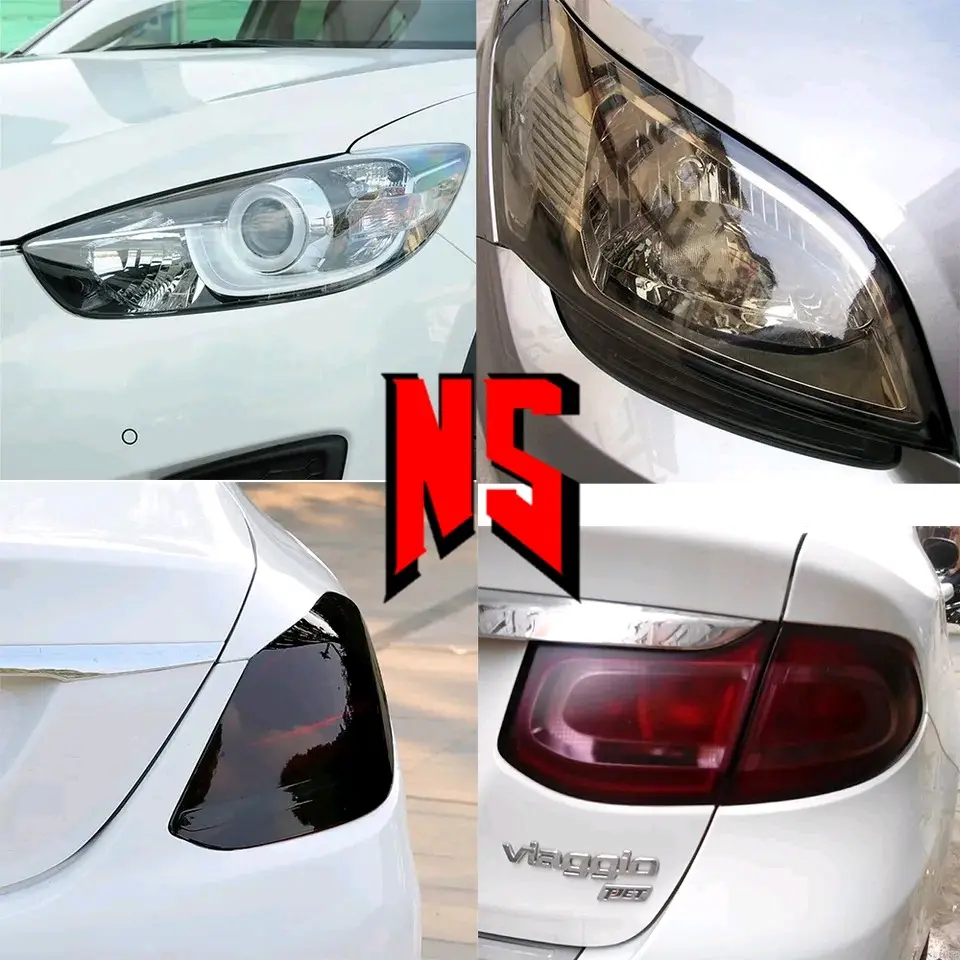 Stiker Skotlet Lampu Mobil Headlamp Motor Smoke Hybrid Skotlet Mika Headlamp Mobil Dan Motor Car