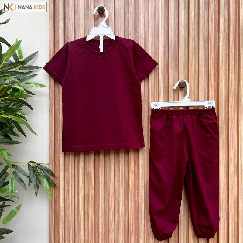 Setelan Baju Anak 1-7 Tahun Lengan Pendek Celana Panjang 0
