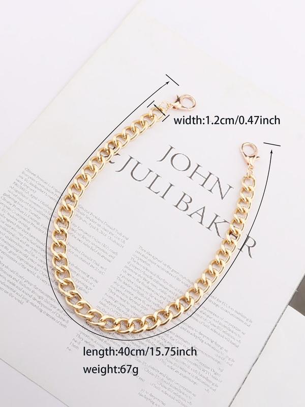 Unisex Street Style Chain Bag Strap, 2025 New Style Fashionable Bag Strap for Women & Men, Trendy All-match Bag Accessories for Bag Diy Decoration 7