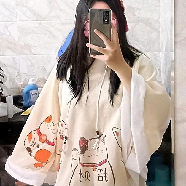 Áo choàng mèo thần tài loli 8